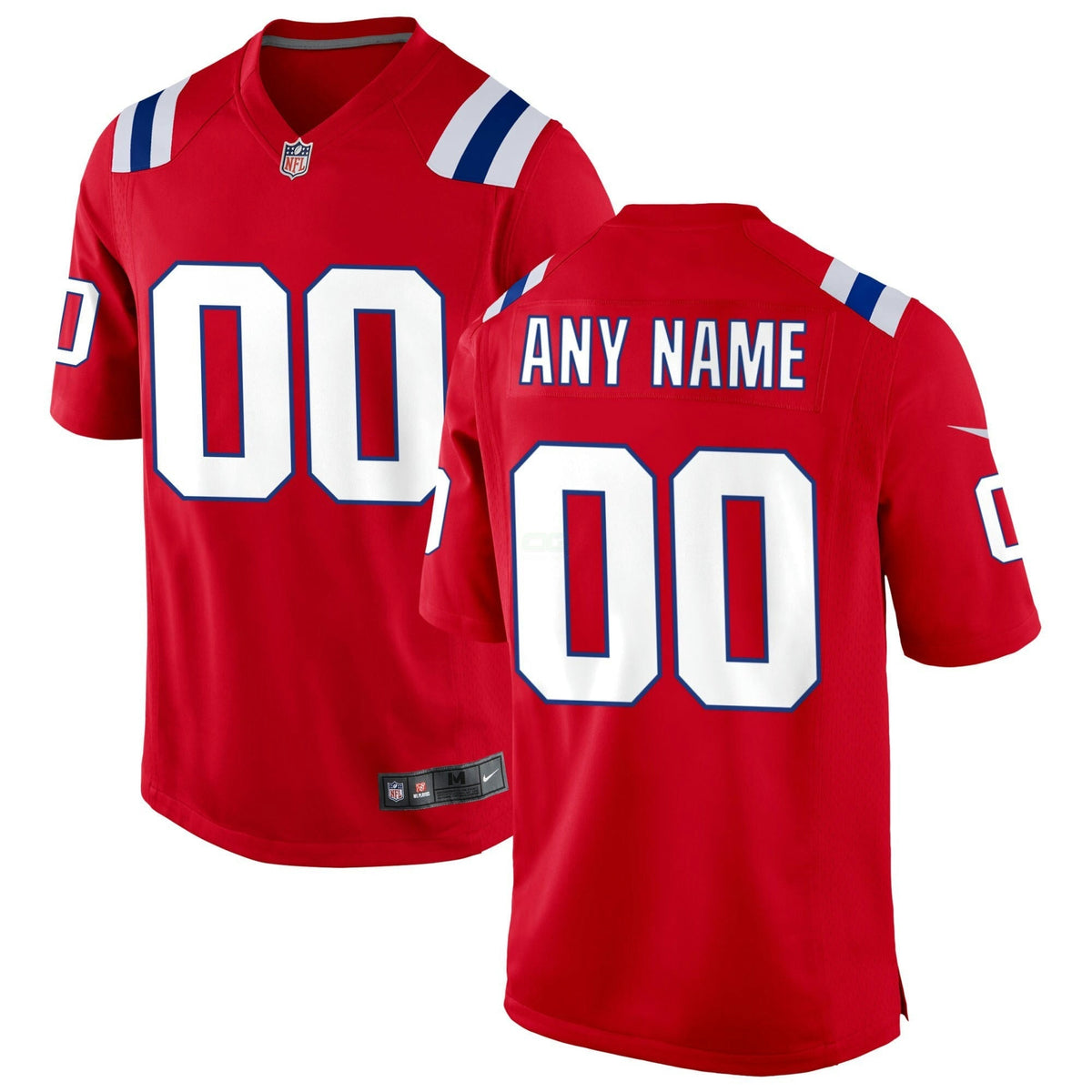 Camisa NFL New England Custom Red Jersey - Vermelha