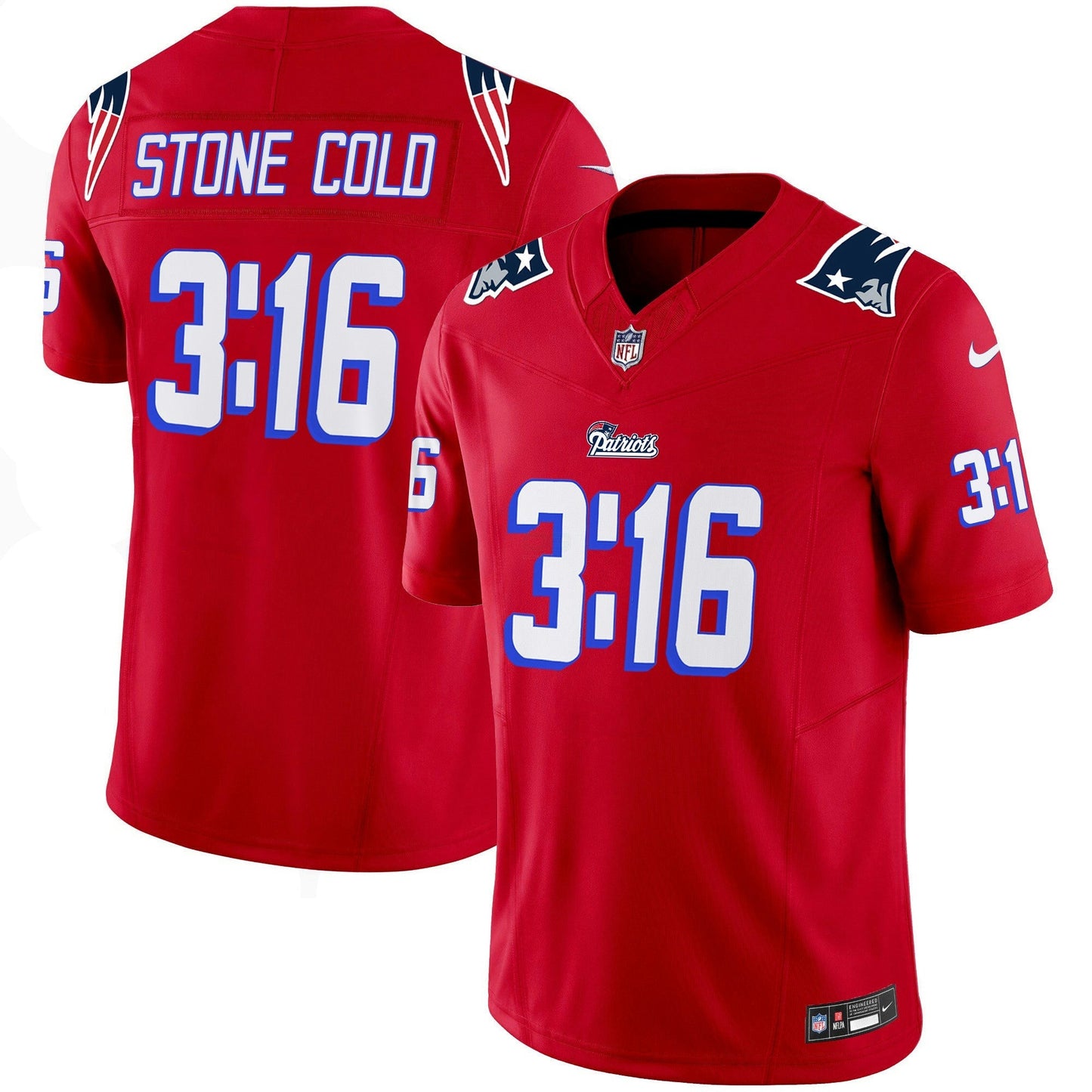 Camisa NFL New England Stone Cold Steve Austin Jersey
