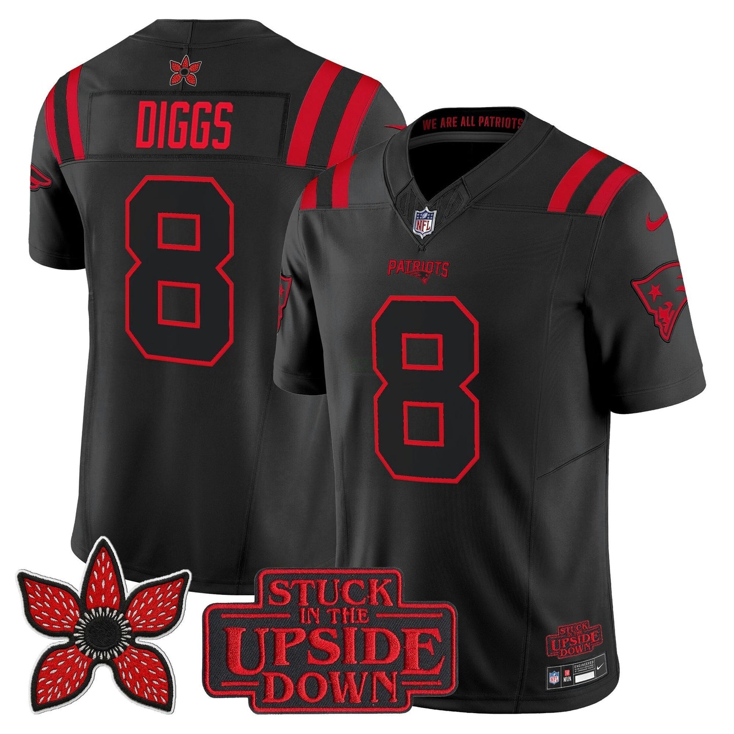 Camisa NFL New England ‘Stranger Things Edition’ Vapor Limited Jersey