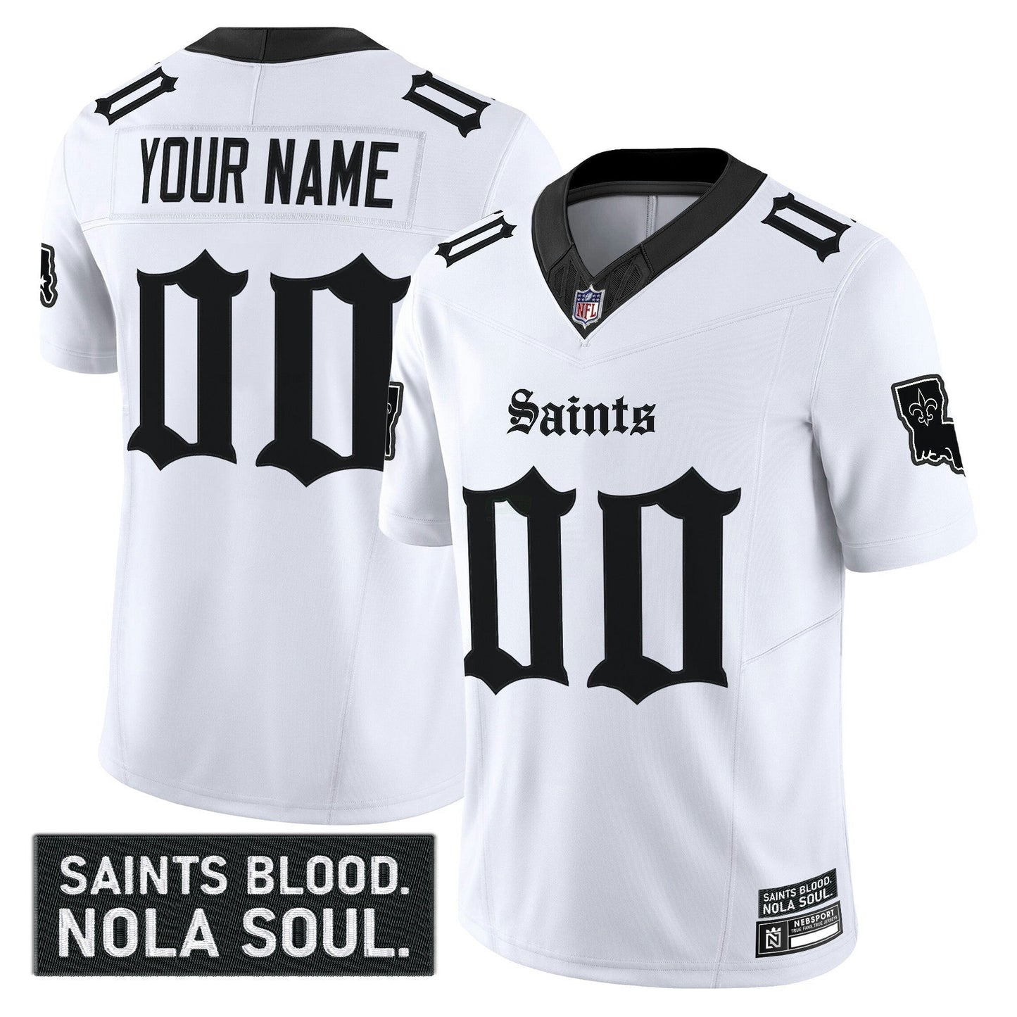 Camisa NFL New Orleans ‘Gothic Vieux Carré Edition’ Vapor Jersey