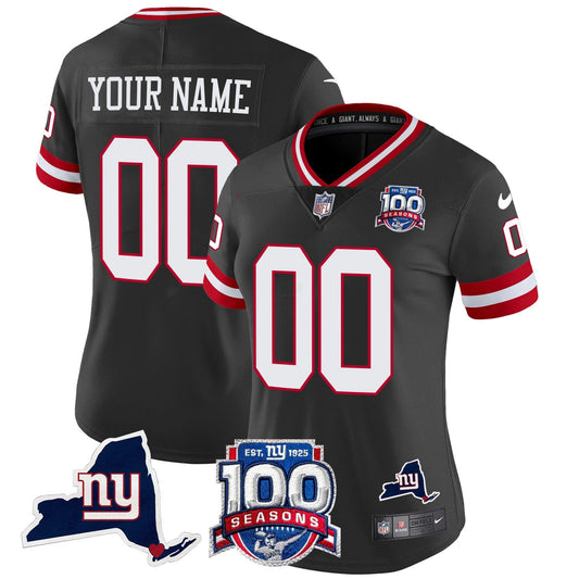 Camisa NFL New York 100th Season & State Patch Vapor Limited Jersey