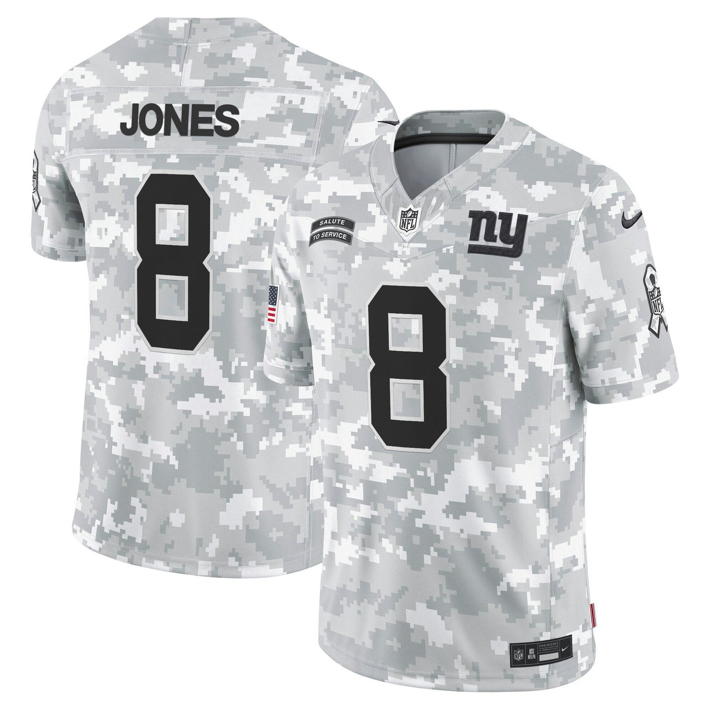 Camisa NFL New York 2024 Salute to Service Vapor Limited Jersey – Arctic Camo – All stitched