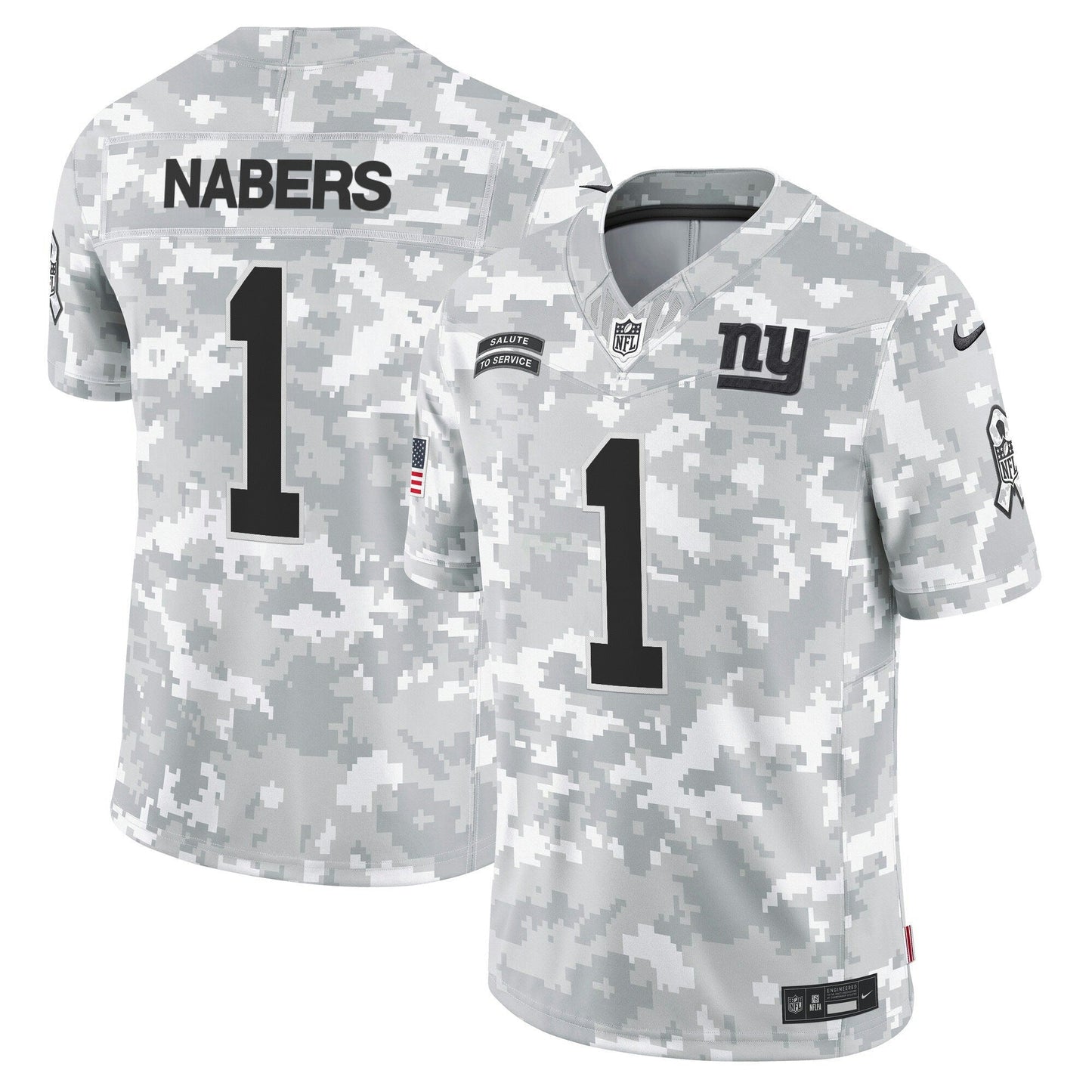 Camisa NFL New York 2024 Salute to Service Vapor Limited Jersey – Arctic Camo – All stitched