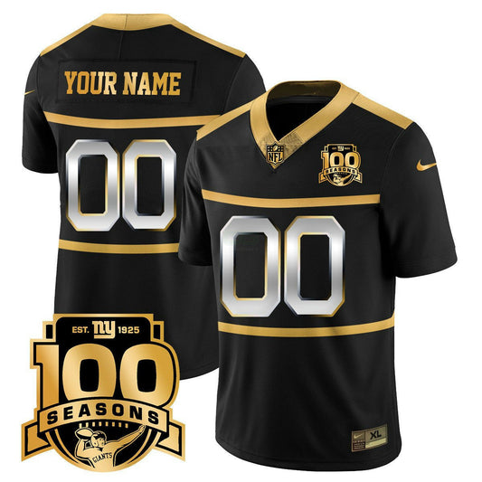 Camisa NFL New York ‘Century Red’ 100th Season Commemorative Dourada Vapor Jersey