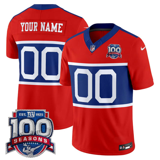 Camisa NFL New York ‘Century Red’ 100th Season Commemorative Vapor Jersey