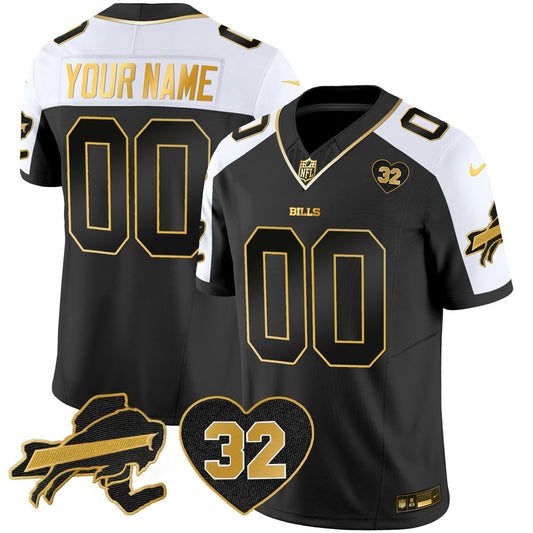 Camisa NFL O.J. Simpson Patch Dourada Vapor Limited Jersey