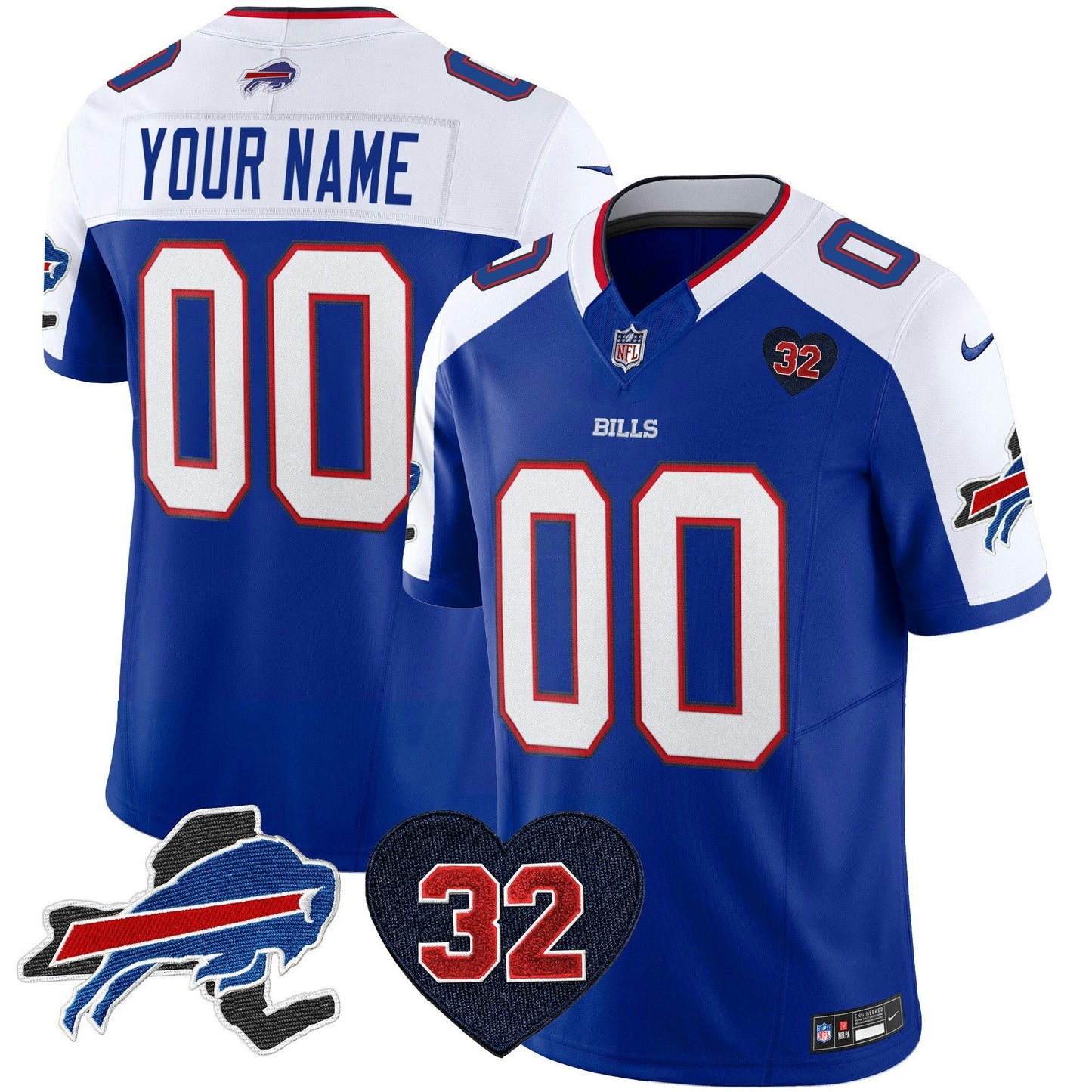 Camisa NFL O.J. Simpson Patch Dourada Vapor Limited Jersey