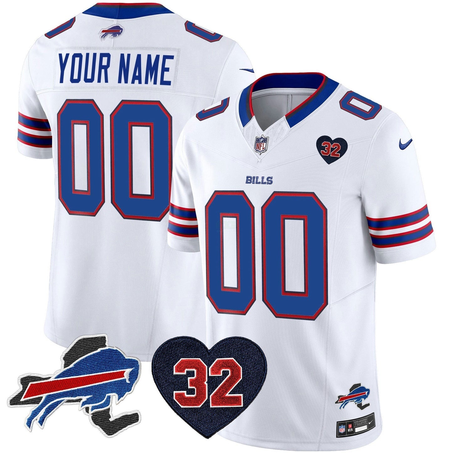 Camisa NFL O.J. Simpson Patch Dourada Vapor Limited Jersey