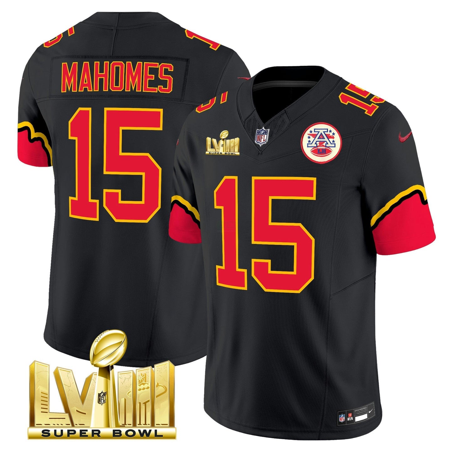 Camisa NFL Patrick Mahomes Super Bowl LVIII Vapor Limited Jersey