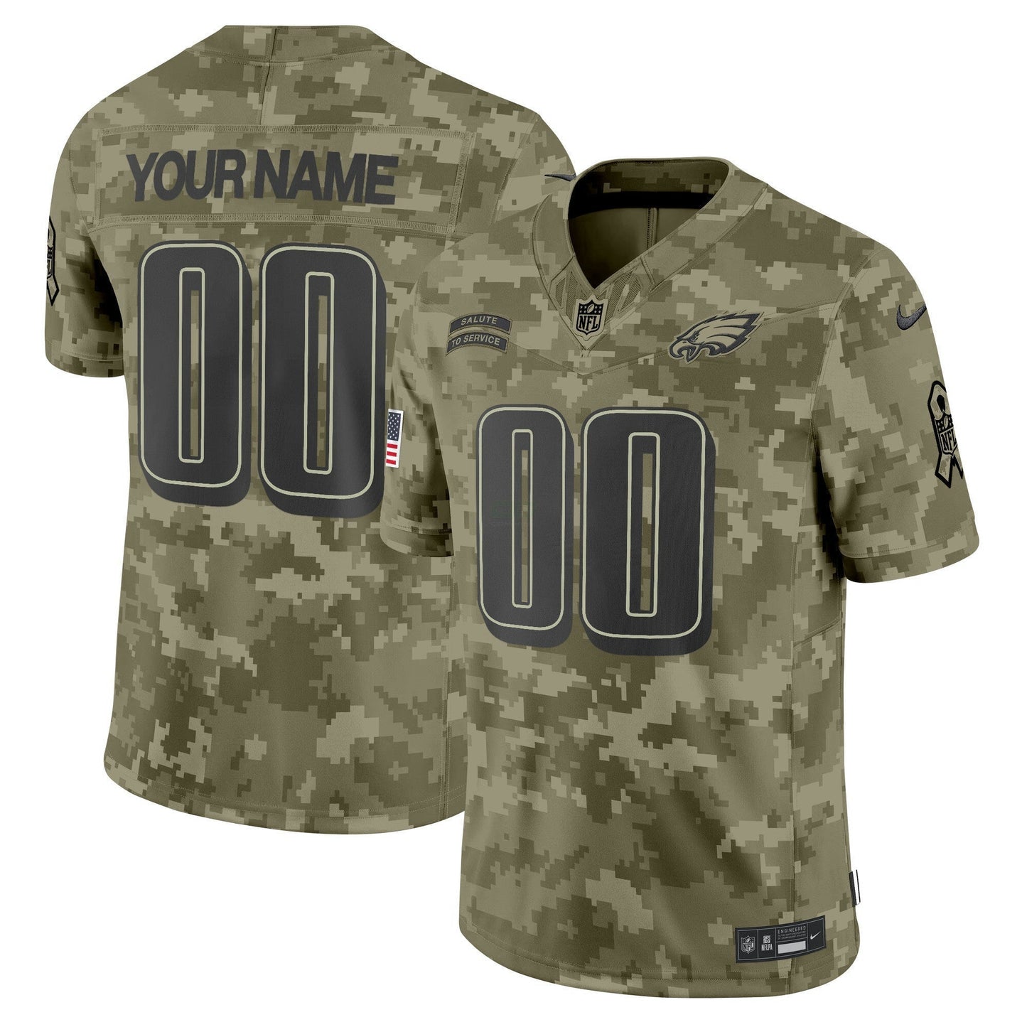 Camisa NFL Philadelphia 2024 Salute to Service Vapor Limited Jersey