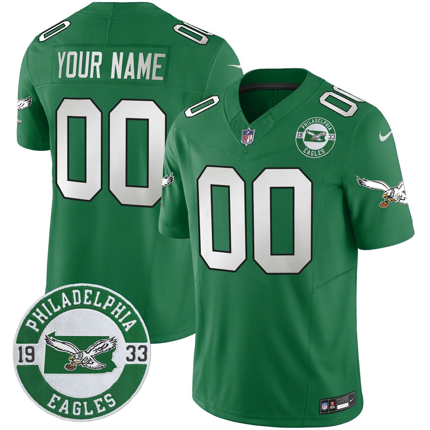 Camisa NFL Philadelphia 2024 Throwback Vapor Limited Jersey – Est. 1933 Patch