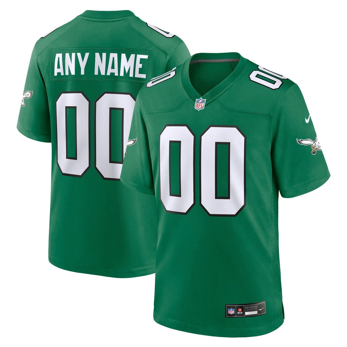Camisa NFL Philadelphia Alternativa Custom Game Jersey – Kelly Green