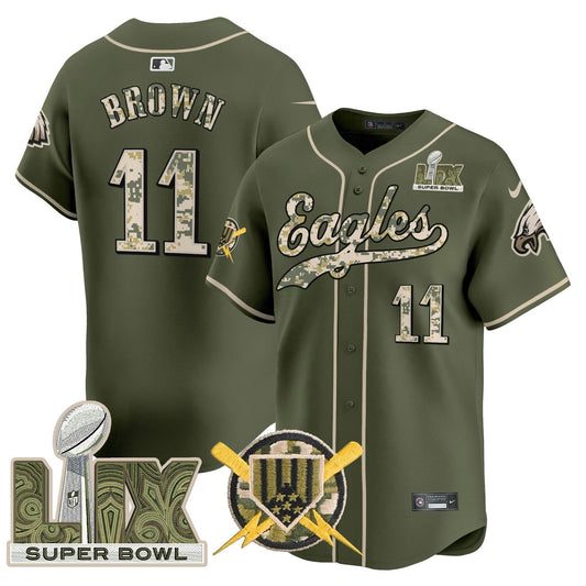 Camisa NFL Philadelphia Armed Forces Day Super Bowl LIX Vapor Jersey