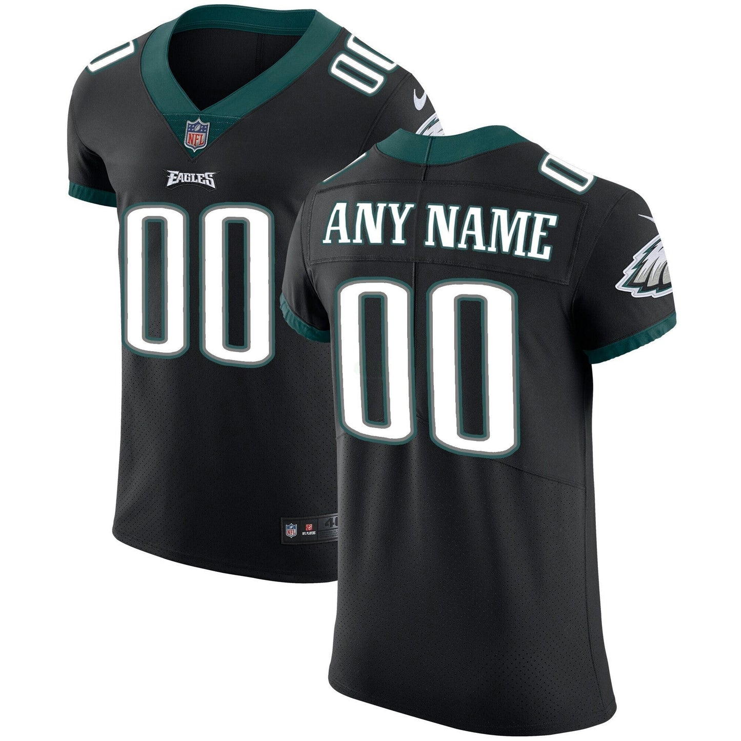 Camisa NFL Philadelphia Custom Vapor Elite Black Jersey - Preta