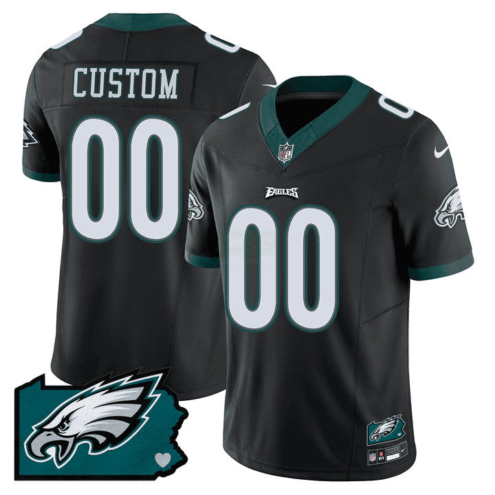 Camisa NFL Philadelphia Pennsylvania State Map Patch Jersey