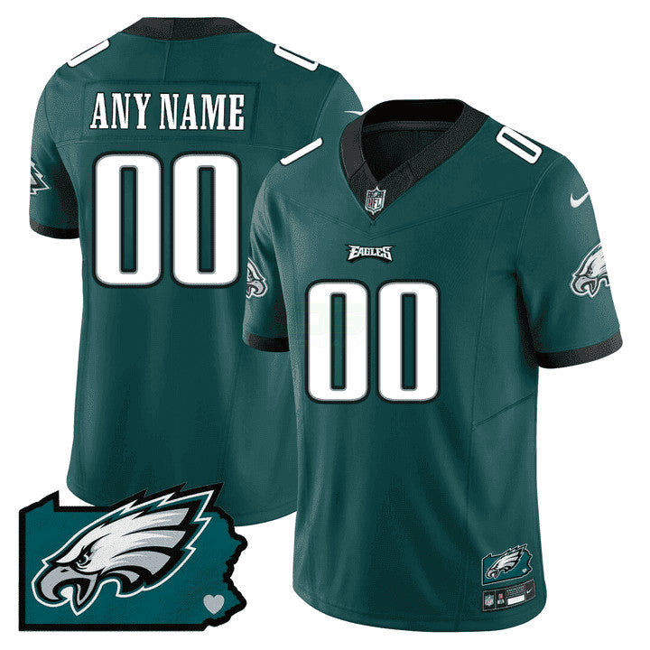 Camisa NFL Philadelphia Pennsylvania State Map Patch Jersey