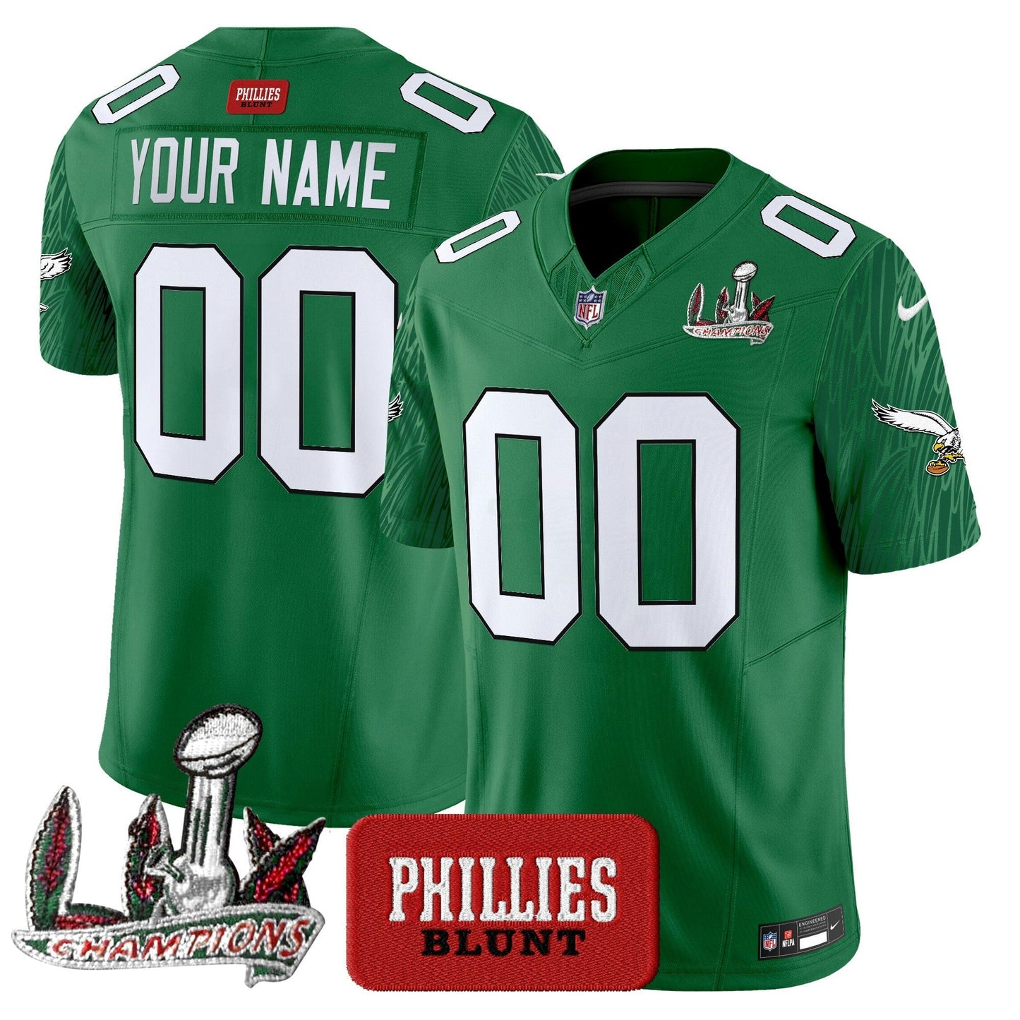 Camisa NFL Philadelphia Phillies Blunt Vapor Limited Jersey – Stitched