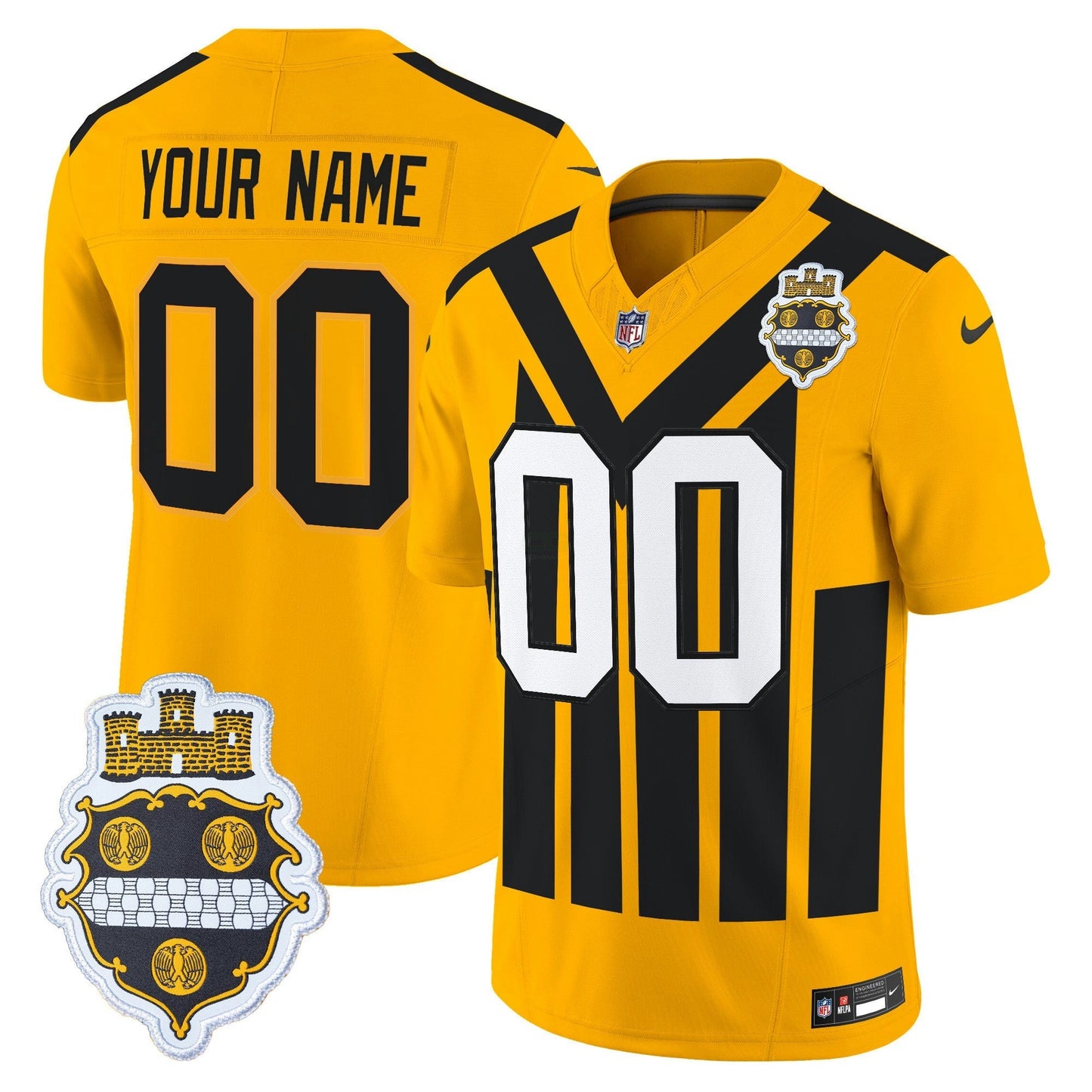 Camisa NFL Pittsburgh 1933 Patch Throwback Vapor Limited Jersey