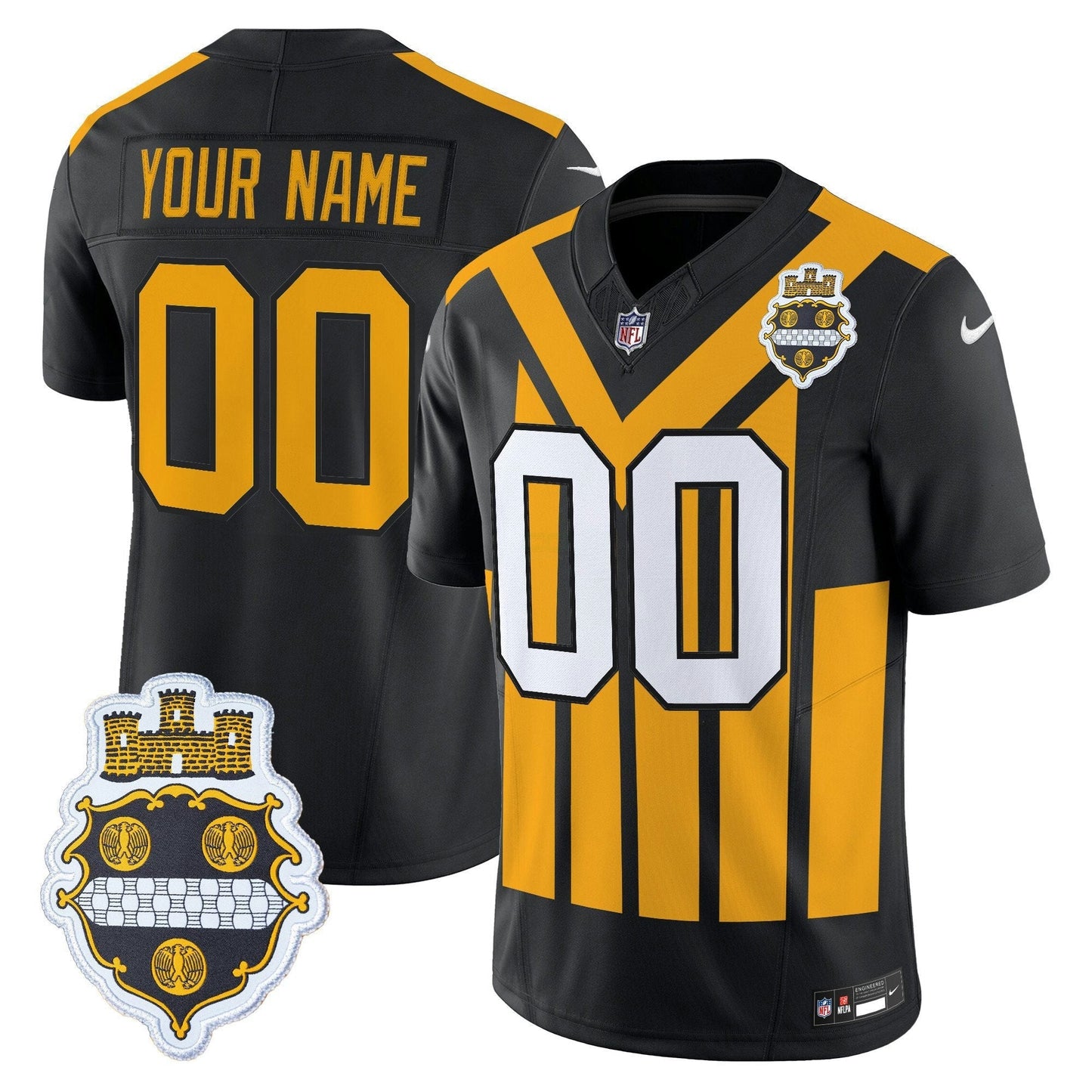 Camisa NFL Pittsburgh 1933 Patch Throwback Vapor Limited Jersey