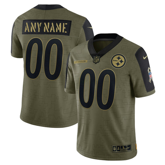Camisa NFL Pittsburgh 2021 Salute To Service Limited Jersey – Olive - Salute To Service