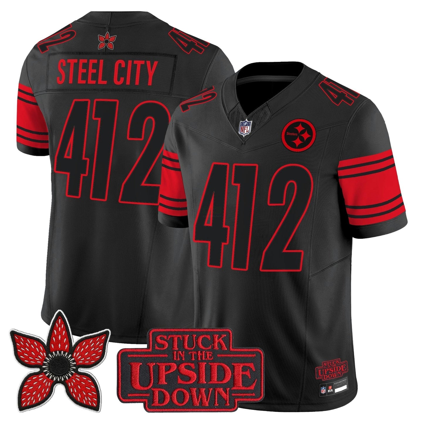 Camisa NFL Pittsburgh ‘Stranger Things Edition’ Vapor Limited Jersey