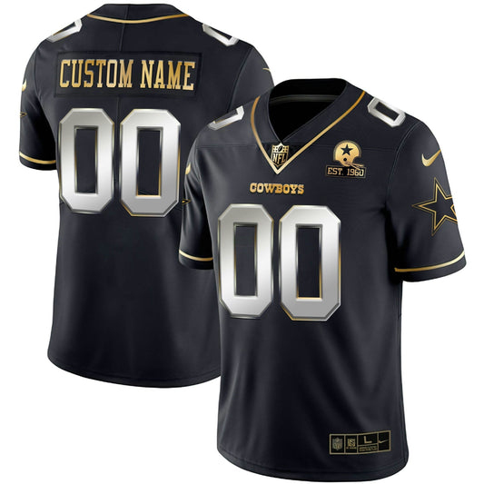 Camisa NFL Preta Limited Custom Name and Number Jersey - Preta Limited
