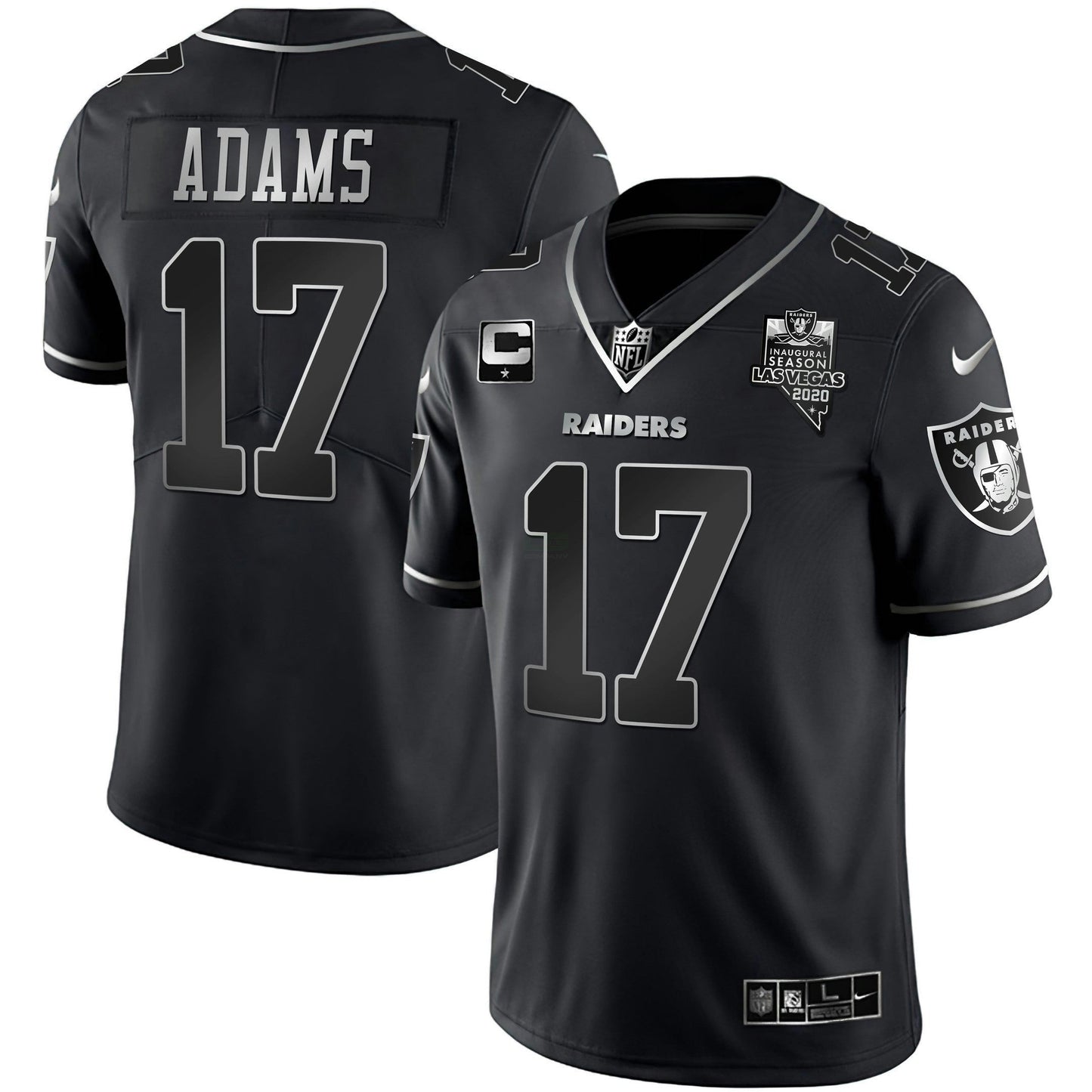 Camisa NFL Preta Prata Vapor