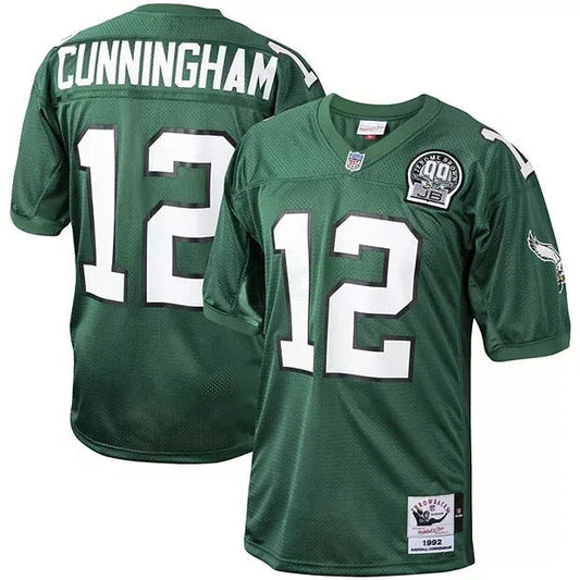 Camisa NFL Randall Cunningham Philadelphia Throwback Jerome Brown Patch Jersey - Verde