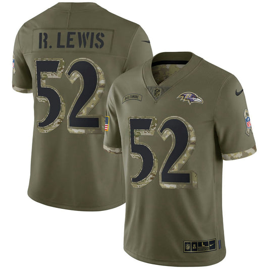 Camisa NFL Ray Lewis Baltimore Salute To Service Jersey - Salute To Service