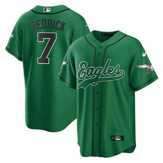 Camisa NFL Philadelphia Eagles Reddick Kelly Black & Kelce White Jersey