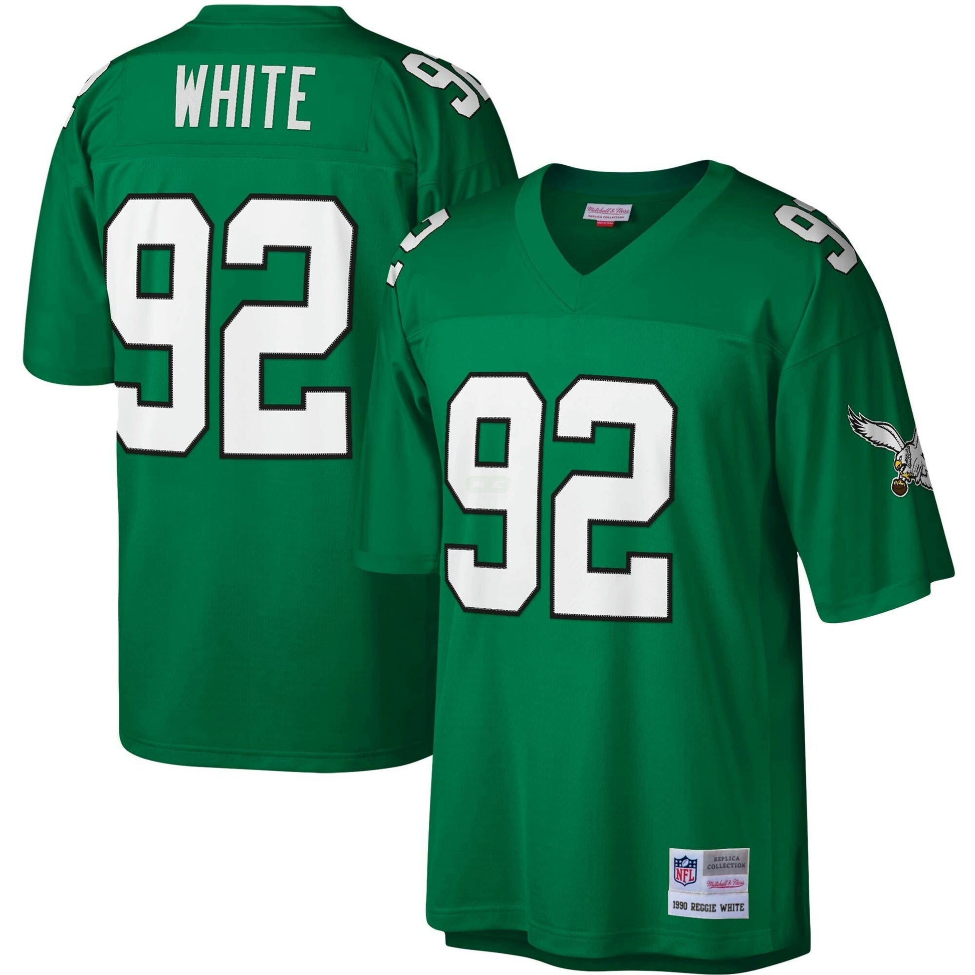 Camisa NFL Reggie White Philadelphia Kelly Green Legacy Jersey - Verde