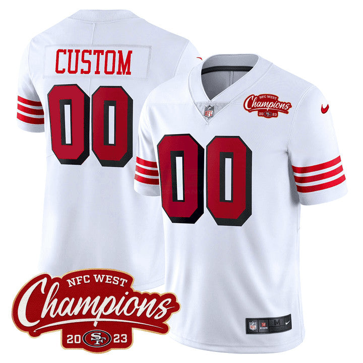 Camisa NFL San Francisco 94 Throwback NFC West Champions Patch Vapor Jersey