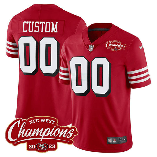 Camisa NFL San Francisco 94 Throwback NFC West Champions Patch Vapor Jersey