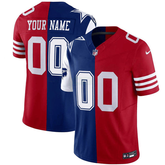 Camisa NFL San Francisco Dallas Cowboys Split Jersey - Custom