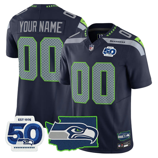 Camisa NFL Seattle 50th Anniversary Patch Vapor Limited Jersey