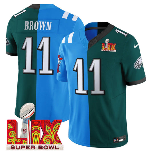Camisa NFL Split Midnight Verde Super Bowl LIX & College Football Vapor Limited Jersey