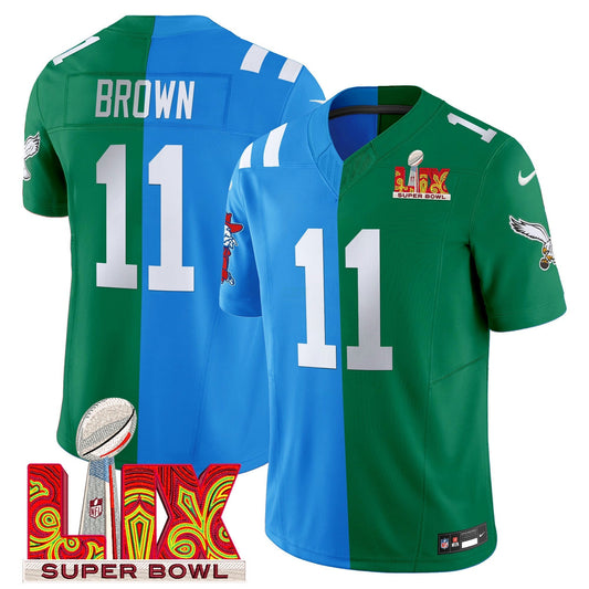 Camisa NFL Split Philadelphia Super Bowl LIX & College Football Vapor Limited Jersey