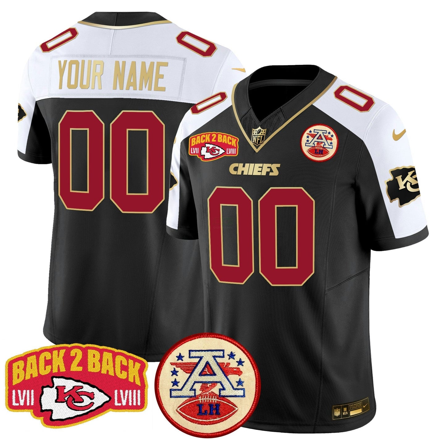 Camisa NFL Super Back 2 Back Patch Vapor Limited Jersey