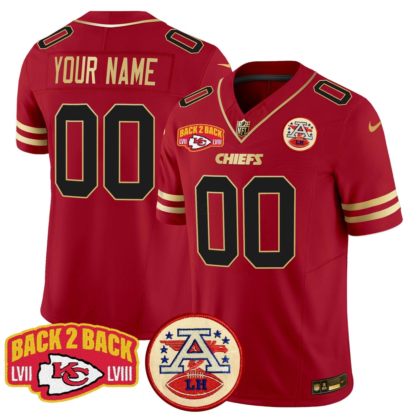 Camisa NFL Super Back 2 Back Patch Vapor Limited Jersey