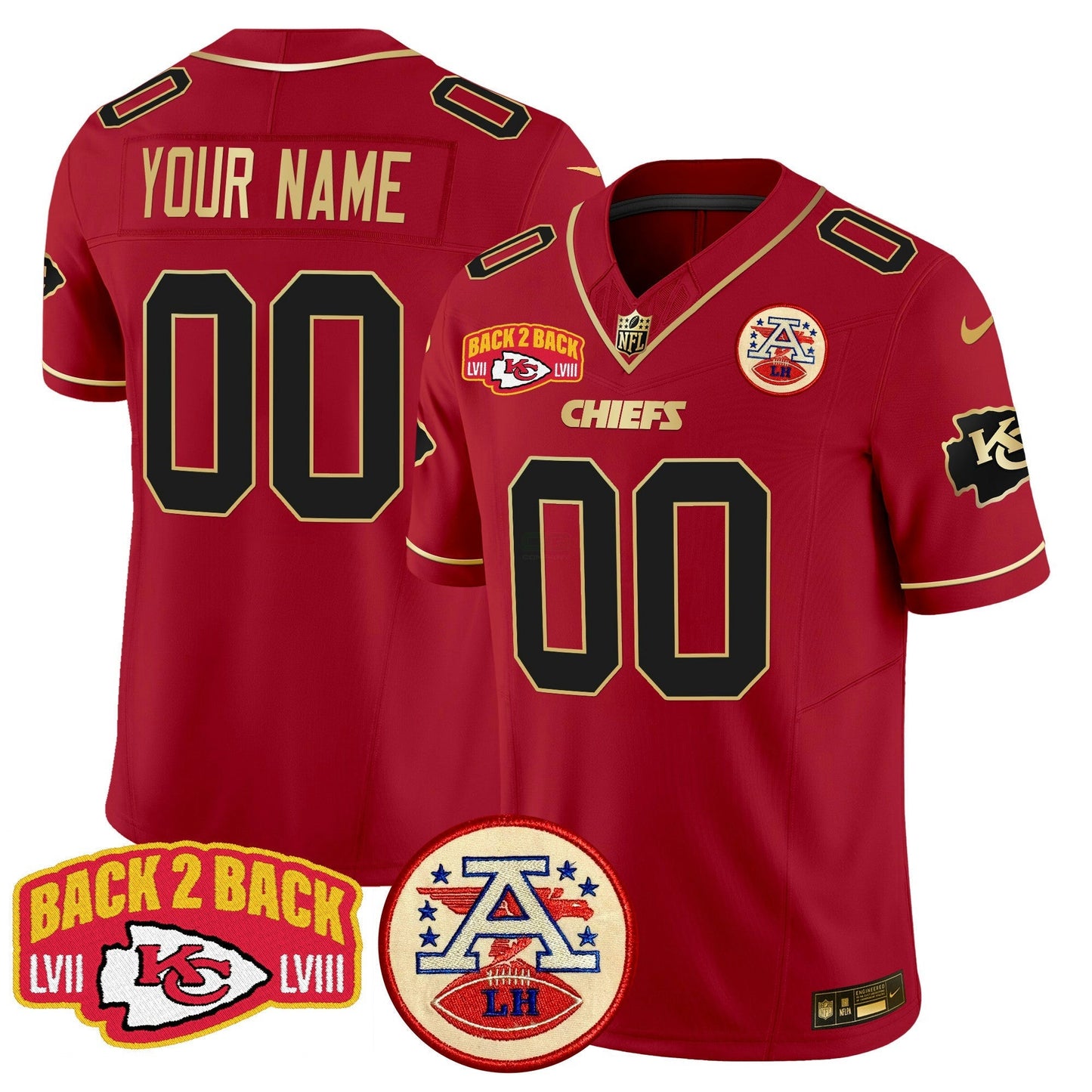 Camisa NFL Super Back 2 Back Patch Vapor Limited Jersey