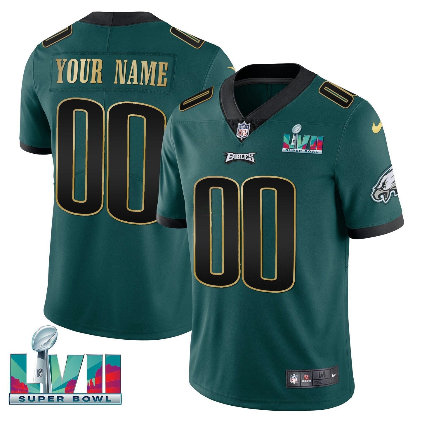 Camisa NFL Super Bowl Custom Patch Vapor Jersey