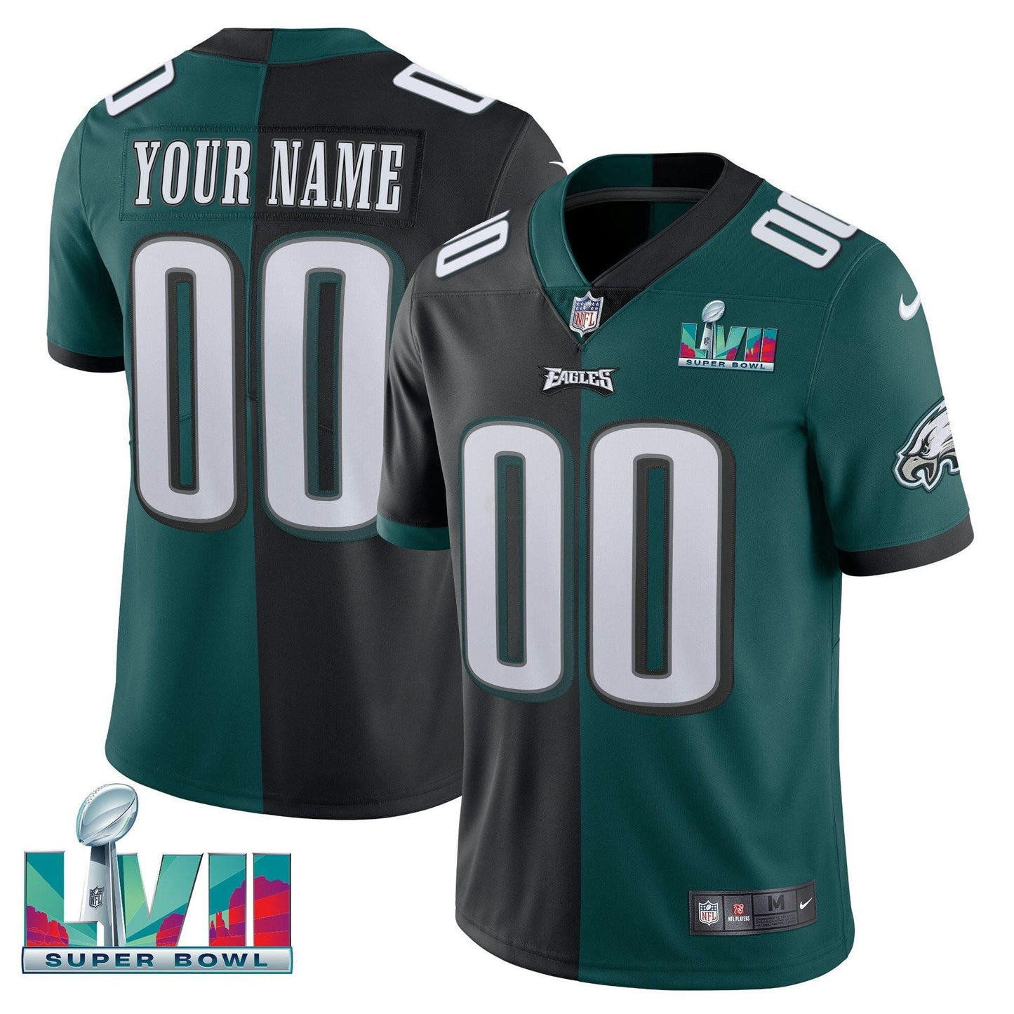 Camisa NFL Super Bowl Custom Patch Vapor Jersey