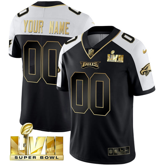 Camisa NFL Super Bowl Dourada Custom Vapor Jersey