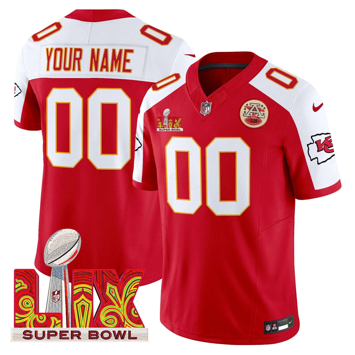 Camisa NFL Super Bowl LIX Patch Vapor Limited Jersey