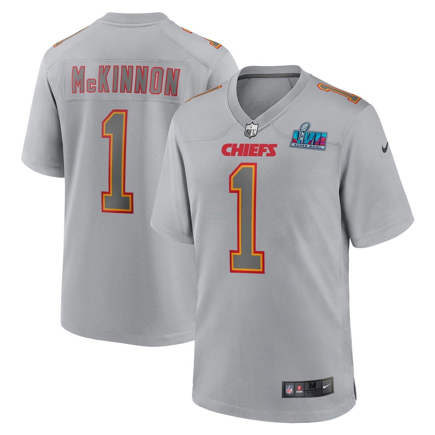 Camisa NFL Super Bowl LVII Patch Game Jersey Cinza