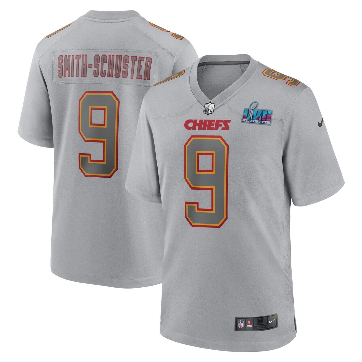 Camisa NFL Super Bowl LVII Patch Game Jersey Cinza