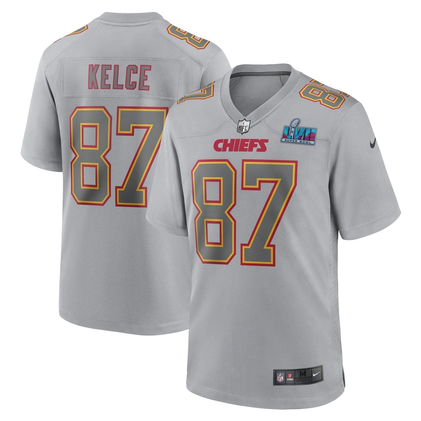 Camisa NFL Super Bowl LVII Patch Game Jersey Cinza