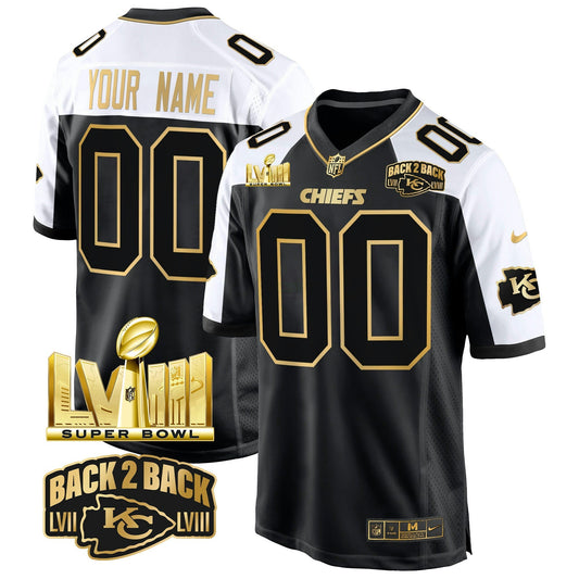 Camisa NFL Super Bowl LVIII & Back 2 Back Gold Game Jersey