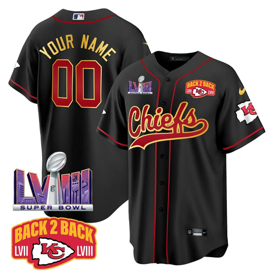 Camisa NFL Super Bowl LVIII & Back 2 Back Patch Jersey