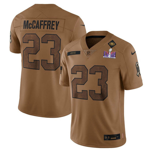 Camisa NFL Super Bowl LVIII Patch Salute To Service Marrom Limited Jersey